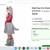 Kids Charming "Little Red Riding Hood" Wolf Costume- CUTE! (NEW) 4 thumbnail