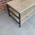 3 Level Beige TV Stand With Black Metal Frame 4 thumbnail