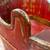 ntique Chinese red lacquered wood child's convertible bathtub and seat 4 thumbnail