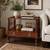 Heritage Henredon Solid Wood Cocktail / End Table with Drawer & Brass Casters -  2 thumbnail