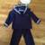 Vintage Piper Original Boys Navy Sailor Suit, Wings Pin, White Cap 2 thumbnail