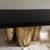 Console Table Mitchell Gold Bob Williams Brass Black Quartz Credenza 1 thumbnail