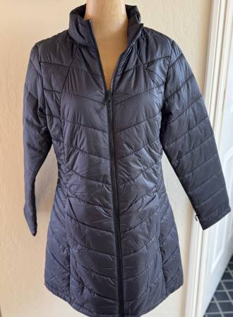Long Puffer Black Jacket, Size Medium, BRAND NEW! 1