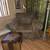 Broyhill comfortable  chair & footstool 1 thumbnail