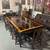 John Widdicomb Mahogany Banded with Inlay Dining Table with 8 Chairs 3 thumbnail