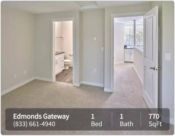 $2,137 / 1br - 770ft2 - Convenient full size washer/dryer in your new 1 bed, 1 bath! (Edmonds - Olympic View Arena)63944963869059122