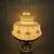 VTG 1973 Quoizel Hurricane  Lamp Abigail Adams Milk Glass Blue Floral 5 thumbnail