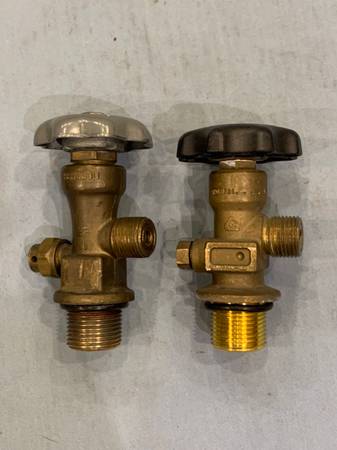 Two, CO2 cylinder valves 1