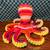 Crocheted Octopus Stuffed Animal Plushie Gift toy bright multicolored 1 thumbnail
