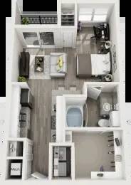 View, Washer/Dryer, Smoke Free Community 1