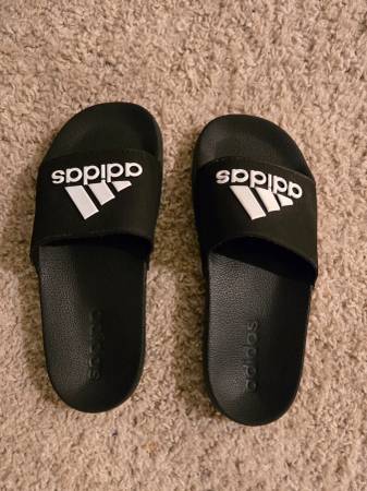 Black Adidas Slides 1