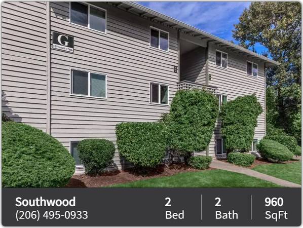 $2,050 / 2br - 960ft2 - Beautiful 2 bed / 2 bath with gorgeous grounds and landscaping (Seattle)64031135775106120