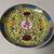 New 1950s Chinese Boundless Longevity Porcelain Set of 4 Yellow Plates 3 thumbnail