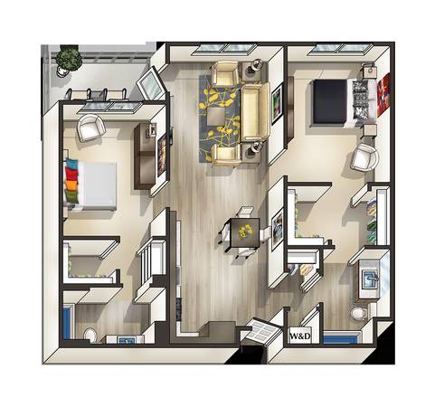 $5,119 / 2br - 1045ft2 - ¡Oferta especial de $500! Servicios modernos, ascensor, gimnasio, vecindario tranquilo (san mateo)64030487495170120