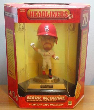 MARK McGWIRE XL Headliners 70th HR w/Stand & Case St Louis Cardinals 1