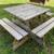 picnic table solid sturdy 4 feet x 4 feet 2 thumbnail