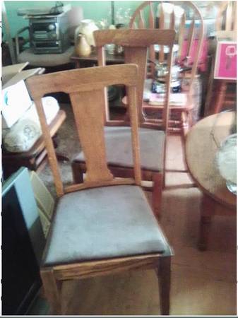 Chairs Dining room Oak and Maple 1