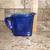 Vintage Hazel Atlas Cobalt Blue Chevron Pitcher 3 thumbnail