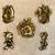 Vintage Disney Solid Brass Ornaments / Key Chains 1 thumbnail