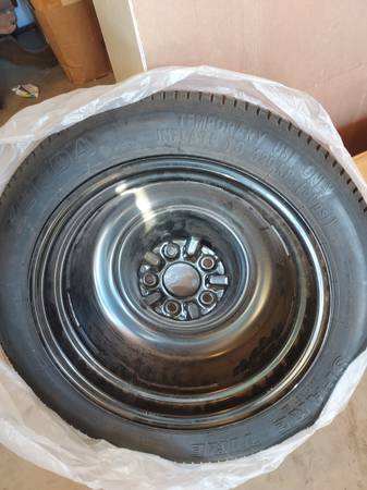 Camry 2010 spare donut tire 1