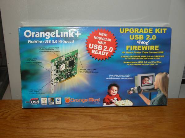 Orange Link+ Firewire and USB 2.0 Hi-Speed Upgrade Kit 1