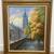 Vintage Oil Painting "Brüsseler Rathaus" (Brussels City Hall) Cityscape Setting 1 thumbnail