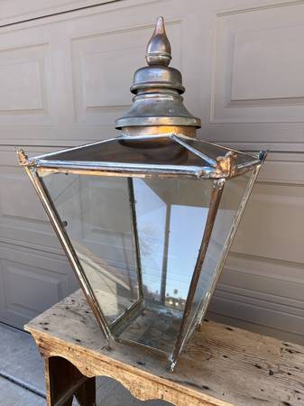 Rare Victorian copper street lantern 1