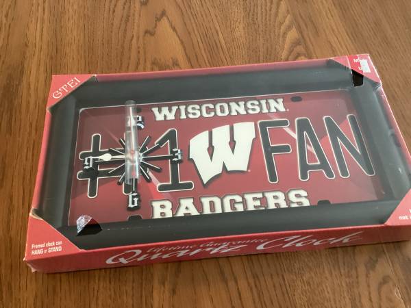 Wisconsin Badger Clock 1
