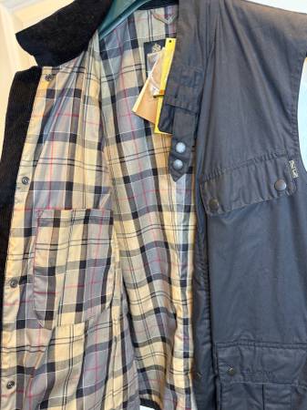 Babour Enfield Navy Wax Gilet L - $185 (Westwood Los Ángeles CA)63471427631617120