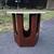 Mid Century Modern Walnut and Travertine small Table. 7 thumbnail