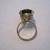 18k Ring Yellow Gold Vintage oval Smokey Quartz Size 6 VG conditio 10 thumbnail
