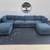 Blue Corduroy U-Shaped Sectional Dual Chaises | Delivery Available 1 thumbnail