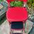 Retro COSCO Chrome and Red Vinyl Stool w/Pull-out Steps 7 thumbnail