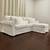 Delivery - Reupholstered Petite White EKTORP Sectional Sofa 5 thumbnail