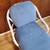 Vintage McGuire Twisted Bamboo and Rattan Chaise Lounge Powder Blue 5 thumbnail