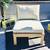 Outdoor armless wood chair with cushions 1 thumbnail