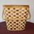 Vintage Two-Toned Wicker Style Handled Basket With Hinged Lid 5 thumbnail