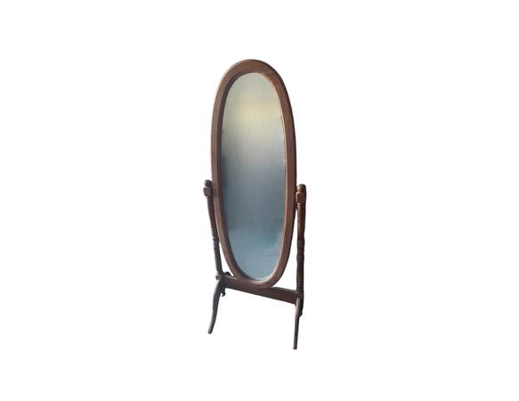OAK WOOD STANDING MIRROR 1