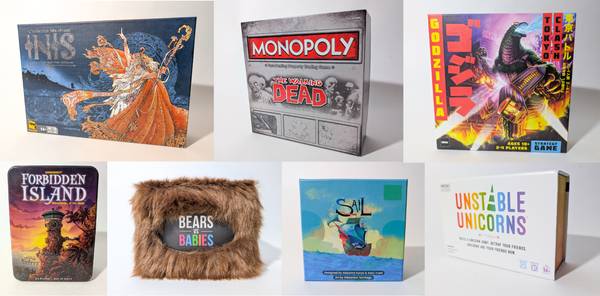 Lot of 7 Board Games - Inis, Walking Dead Monopoly, Godzilla, Sail... 1