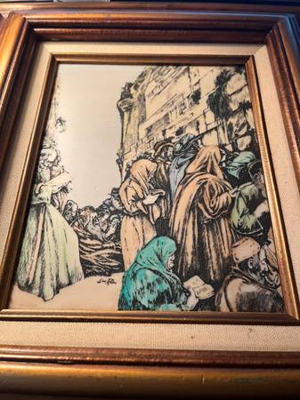 MEN PRAYING at The Wall 1