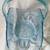Vintage Ice Blue Pressed Glass Basket 2 thumbnail