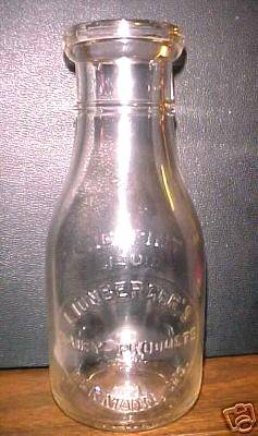 Lionsberger's Dairy Milk Bottle from Hermann,MO. 1