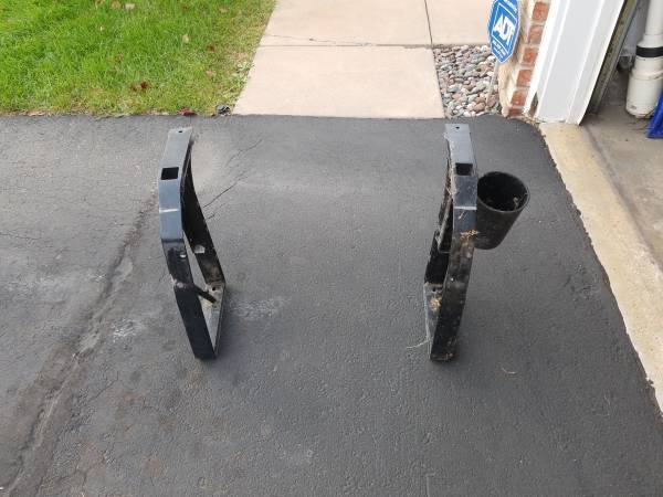 EZGO TXT Golf Cart Rear Seat Back Supports 1