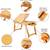 Breakfast Serving Bed Tray Laptop Desk Adjustable Office Desk 14 thumbnail