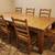 Dining table with 8 chairs, solid wood 2 thumbnail