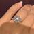 Natural Diamond in18K White Gold Engagement or Cocktail Ring (Size 7) 11 thumbnail