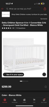 Baby Crib - $100 (Sherman)63443576352513121