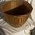 VINTAGE LARGE ROUND WOVEN WICKER and BAMBOO BASKET 2 thumbnail