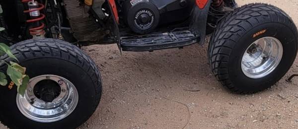 Street wheel/tires for polaris quad 1