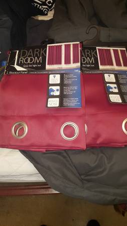 (2) Dark Room Blackout Panel Curtains 1